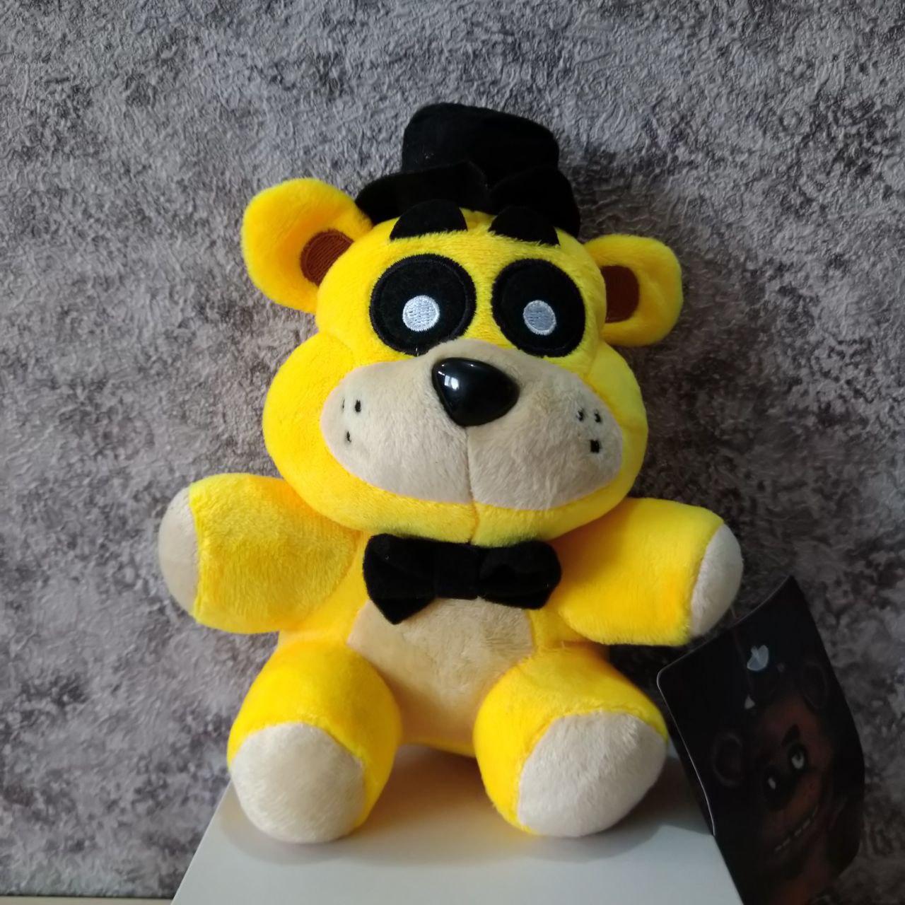 М'яка іграшка аніматронік золотий ведмідь Фредді, П'ять ночей з Фредді, гра Фнаф 18 см.