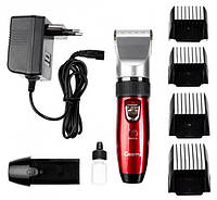 Профессиональная машинка для стрижки волос Geemy GM-550 триммер со сменным аккумулятором и насадками