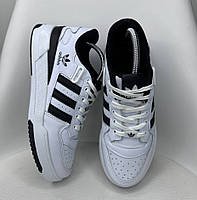 Кроссовки Мужские Adida Forum White Кожаные Белые, Мужские Кеды Адида Весенние Кожа Белые Классические