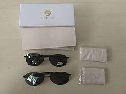 Комплект 2 пари сонцезахисні окуляри Yaluna без ободкові легені в чохлі