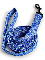 Брезентовий повідець для собак кольоровий. Повідець брезентовий 25 мм, 3 метра, Синій, фото 2