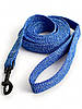 Брезентовий повідець для собак кольоровий. Повідець брезентовий 25 мм, 3 метра, Синій, фото 9