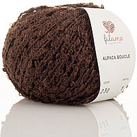 Filamo ALPACA BOUCLE (ФІЛАМО АЛЬПАКА БУКЛЕ) № 230 коричневий (Напіввовняна пряжа, нитки для в'язання)