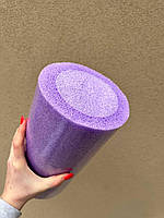 Массажный ролик, валик для фитнеса SNS ПВХ 30х15 см Фиолетовый