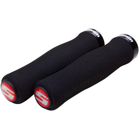 Гріпси SRAM Locking Grips Contour Foam 129mm Black with Single Black Clamp and End Plugs, фото 1