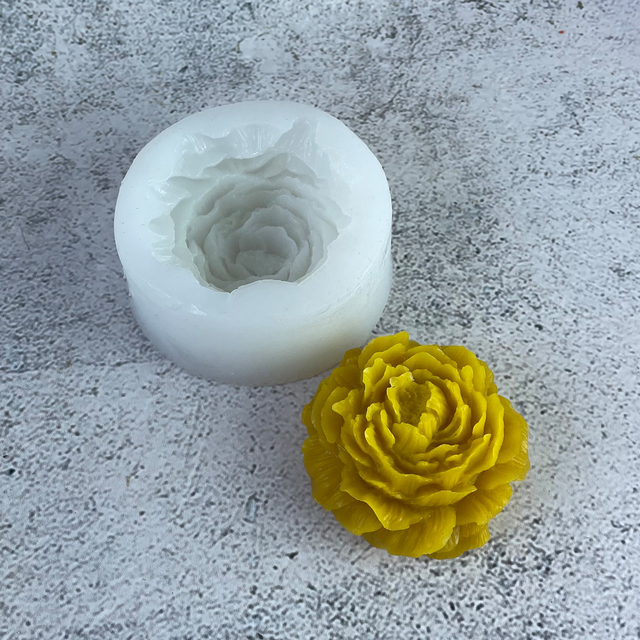 Форма для свічок - Розкрита півонія, фото 1