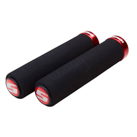 Грипсы SRAM LOCKING GRIPS FOAM 129 BLK/RED, фото 1