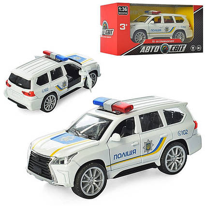 Машина метал. Lexus LX Police