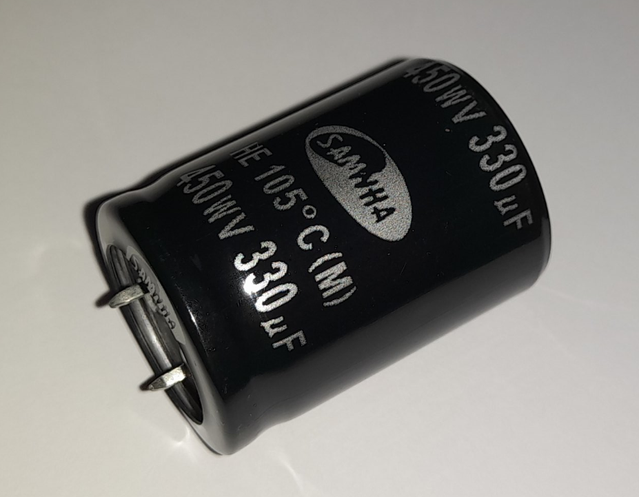 Конденсатор 330uF 450V (30*40) 105°C