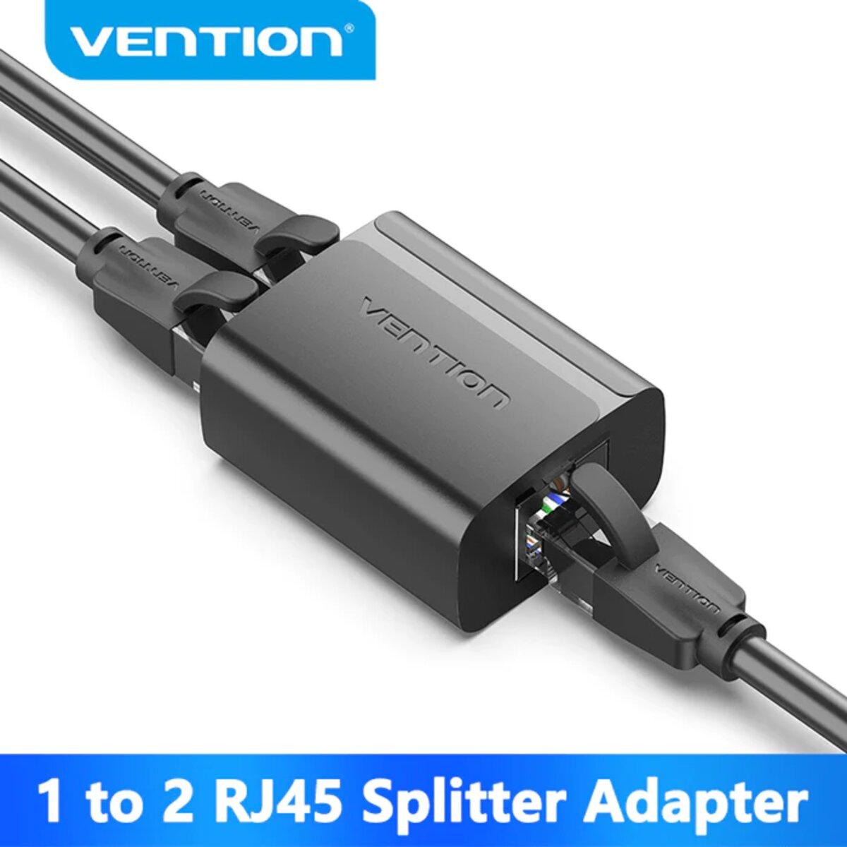 Розгалужувач Vention RJ45 Splitter Adapter Black PVC Type - фото 2 - id-p2139841244