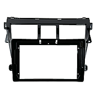 Перехідний штатний комплект із проводкою до Android магнітоли Toyota Vios 2007-2013 Black matte
