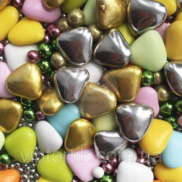 Посипки кондитерські Dr. Gusto - 30 г - Коктейль "Серця", фото 1