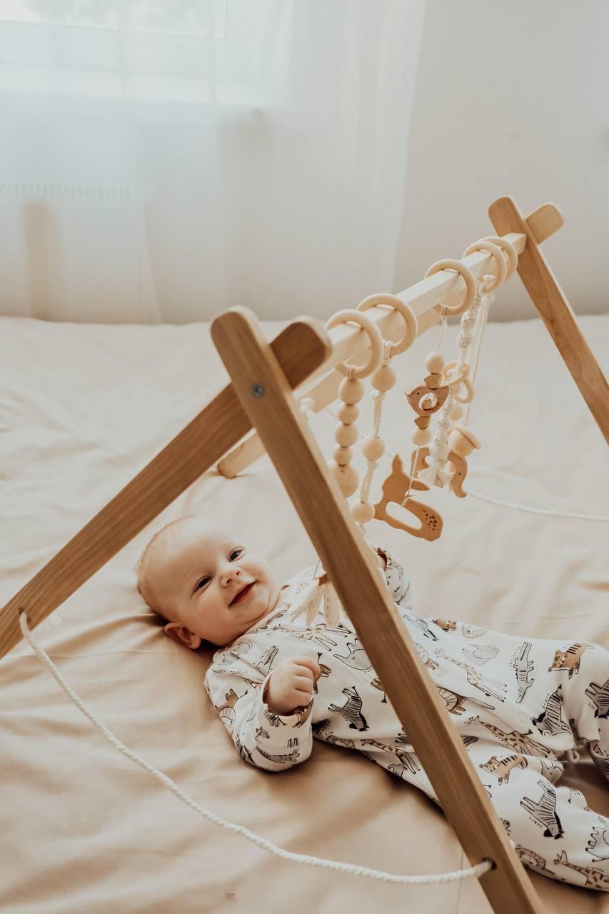 Дитячий підлоговий мобіль тренажер Монтессорі Baby Gym Оленятко