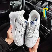 Чоловічі кросівки Nike Air Force 1 LX Chrome Swooshees White білі Отличное качество Размер 44(28см)