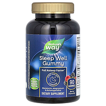 Підтримка сну Nature's Way "Sleep Well Gummy" зі смаком ягід (90 жувальних цукерок)