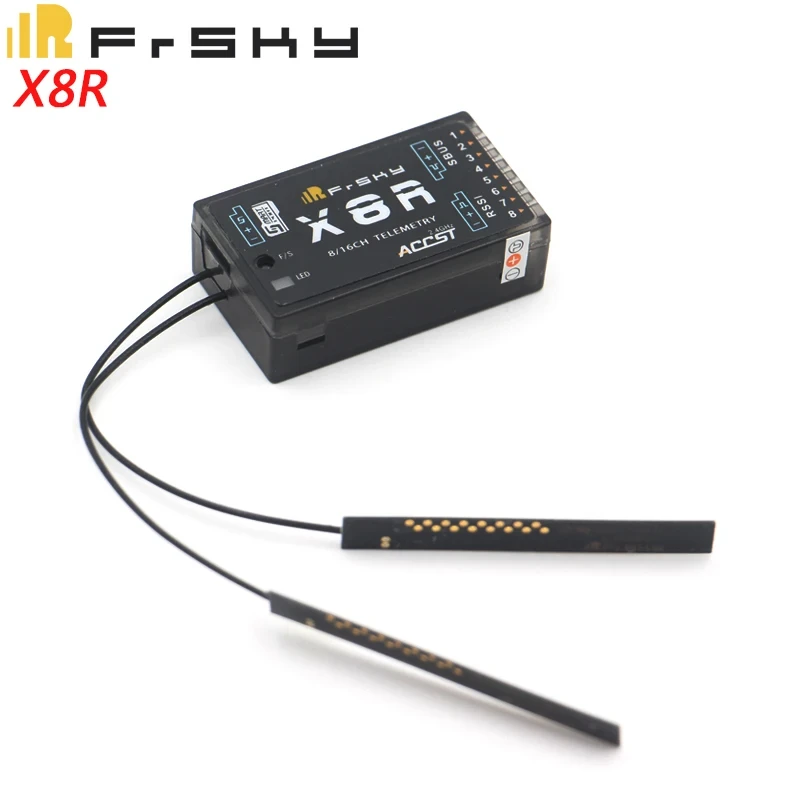 100% Новий оригінальний FrSky X8R 2 4G приймач 8/16CH для Taranis X9D PLUS-PCB антена X7 X12S D16 передавач