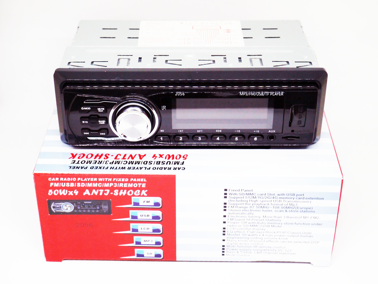 Магнитола автомобильная автомагнитола в машину 2056 - MP3+FM+USB+microSD+AUX RSA_546 - фото 3 - id-p2139853246