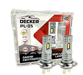 Decker Led PL-05 H7 5000K 7000Lm 9-32 V (Комплект 2шт)