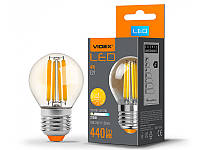 Светодиодная лампа VIDEX G45FA 4W E27 2200K Filament (VL-G45FA-04272)