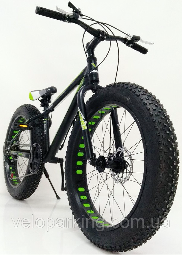 Підлітковий алюмінієвий фетбайк 24/4.0 Mbike Hamster велосипед позашляховик (Fatbike)