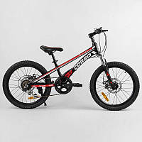 Спортивный велосипед детский 20 CORSO «Speedline» MG-29535 с магниевой рамой, Shimano Revoshift, 7 скоростей