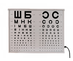 Набір таблиць для перевірки зору АР-02М (апарат Ротта)