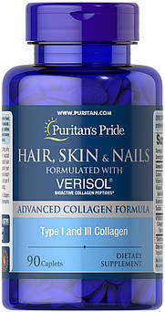 Волосся Шкіра Нігті Puritan's Pride Hair Skin Nails вітаміни краси 60 капсул