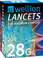 Ланцети Wellion 28G, 200 од.