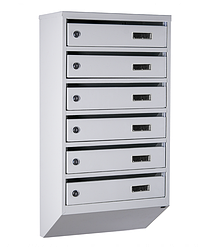 Поштові ящики в під'їзд ЯПА сірі (з пластиковим віконцем)