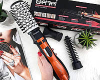 Фен- щітка, стайлер Gemei GM-4828 3 in 1, професійний  Брашинг для укладання та сушки волосся