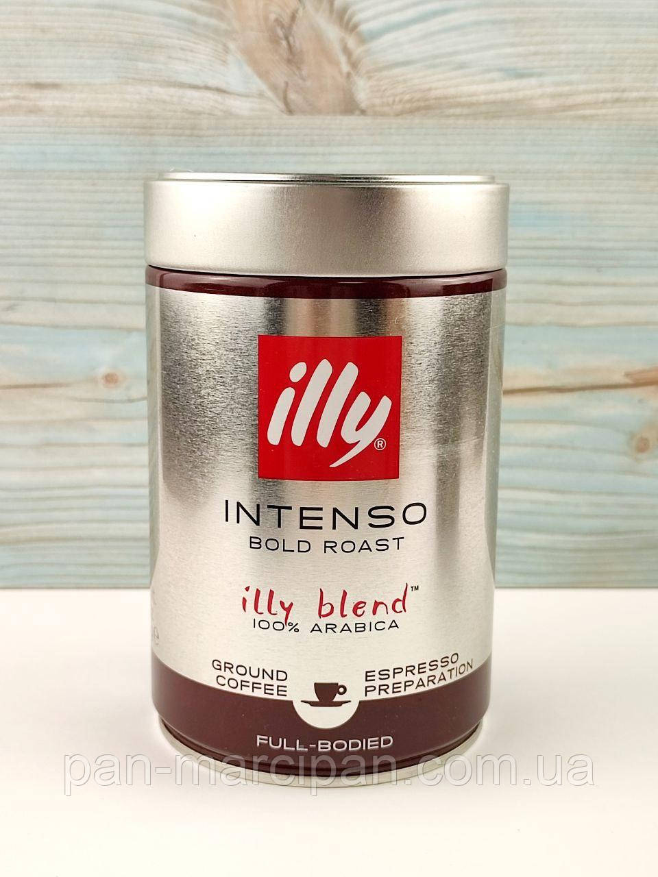 Кава мелена Illy Intenso Bold Roast 100% arabica 250г Італія, фото 1