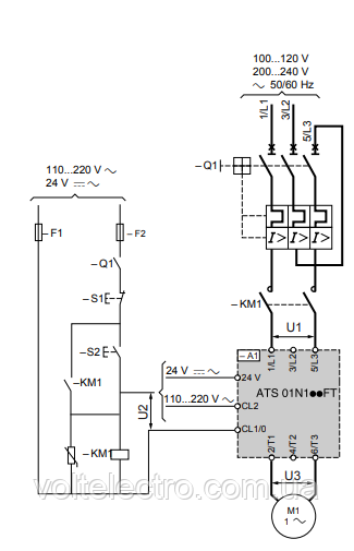 Устройство плавного пуска ATS01N125FT, ток 25А, мощность 11 кВт 220В или 380В - фото 6 - id-p230692729