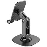 Тримач для телефону Hoco HD6 Winner dual-axis rotating Black, фото 4