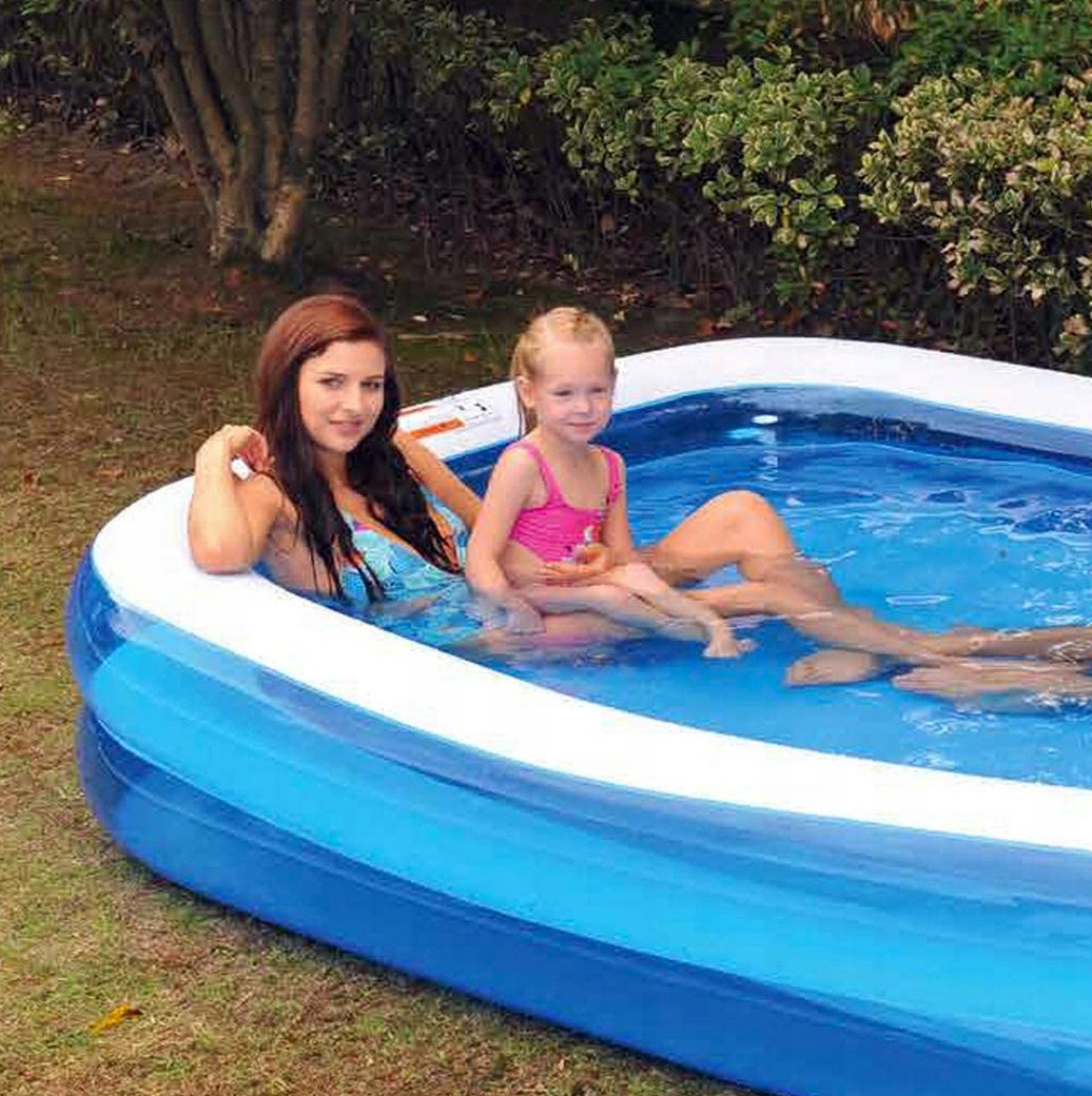 Домашний, надувной бассейн для детей и взрослых,переносной бассейн для всей семьи 262х175см SunClub PLShoper - фото 8 - id-p2139888943