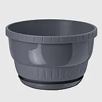 Горшок для цветов Form-Plastic Европа подвесной круглый 3,6 л 22 x 14 см, Цвет Антрацит