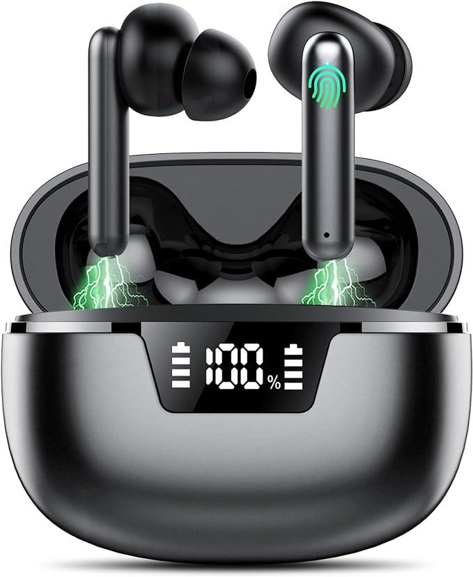 Навушники FAMOO BTW92. Стереонавушники Bluetooth 5.3, HiFi з мікрофоном, водонепроникність IPX7 для спорту