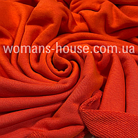 Ткань трехнитка Диагональная петля без начеса хлопок Турция 180 см Оранжевый