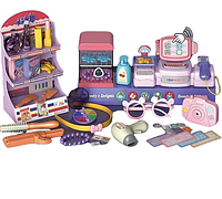 Детский игрушечный магазин (42 элемента, кассовый аппарат, звук, свет, сенсорные кнопки, наклейки ) MW 5582