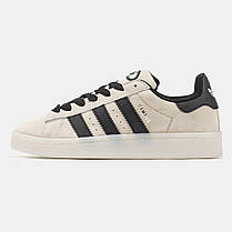 Чоловічі кросівки Adidas Campus 00s Beige Black Адідас Кампус бежеві замша демисезон, фото 3