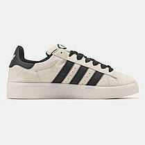 Чоловічі кросівки Adidas Campus 00s Beige Black Адідас Кампус бежеві замша демисезон, фото 6