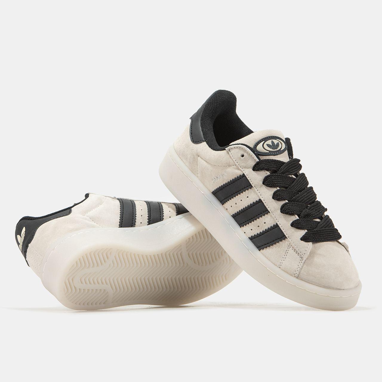 Чоловічі кросівки Adidas Campus 00s Beige Black Адідас Кампус бежеві замша демисезон