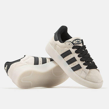 Чоловічі кросівки Adidas Campus 00s Beige Black Адідас Кампус бежеві замша демисезон, фото 1