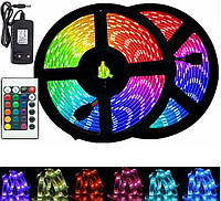 Лента светодиодная разноцветная регулируемая декоративная LED 5050 RGB комплект 4,5 метров RSA_312