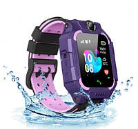 Умные часы с родительским контролем Smart Watch KID-02 GPS Violet, Смарт воч с сим картой для ребенка