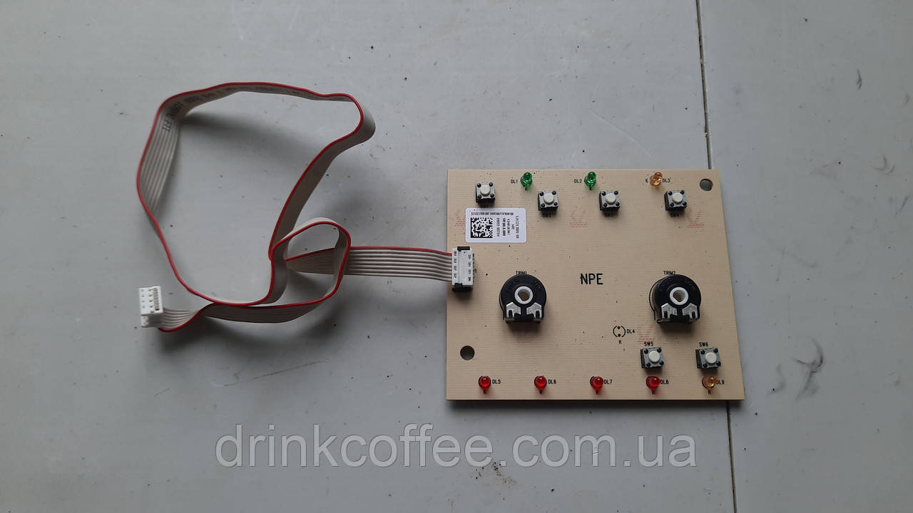 Плата керування з вузьким шлейфом для кавомашини DeLonghi ESAM 04.120.S_4 ECO Cod: 5213213001-00 б/у