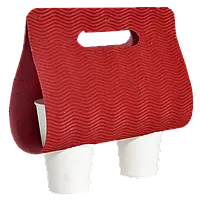 Кейс-тримач червоний для 2 стаканів