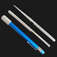 Точилка для ножей карманная алмазная комплект ручка для ножей, ножниц и крючков 2 стержня