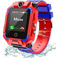 Умные детские часы с родительским контролем Smart Watch KID-02 GPS Red, Смарт воч с сим картой для ребенка