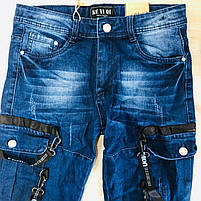 Джинси для хлопчиків оптом, 146-176 см,  № M1001, фото 4