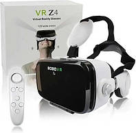 Очки виртуальной реальности универсальные для смартфонов и телефонов VR BOX Z4 с наушниками и пультом RSA_702